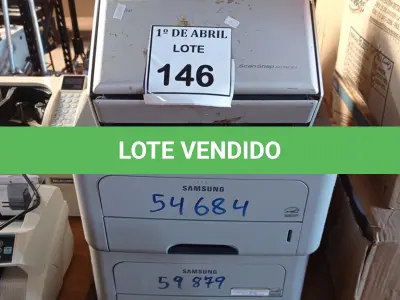 LOTE 146 - 01 LOTE COM IMPRESSORAS E SCANNER’S DIVERSAS. (NO ESTADO) ATENÇÃO! FAZER A VISITAÇÃO ANTES DE ARREMATAR, NÃO SABEMOS SE FUNCIONA. LEILÃO NÃO TEM GARANTIA E NEM DEVOLUÇÃO, SUJEITO A POSSÍVEIS AVARIAS VISÍVEIS/OCULTAS E/OU AUSÊNCIA DE COMPONENTES.