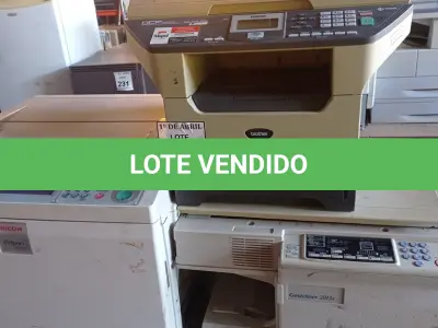 LOTE 237 - 01 LOTE COM IMPRESSORAS DIVERSAS. (NO ESTADO) ATENÇÃO! FAZER A VISITAÇÃO ANTES DE ARREMATAR, NÃO SABEMOS SE FUNCIONA. LEILÃO NÃO TEM GARANTIA E NEM DEVOLUÇÃO, SUJEITO A POSSÍVEIS AVARIAS VISÍVEIS/OCULTAS E/OU AUSÊNCIA DE COMPONENTES.