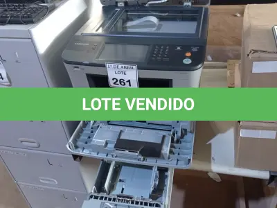 LOTE 261 - 01 IMPRESSORA SAMSUNG SCX5835NX. (NO ESTADO) ATENÇÃO! FAZER A VISITAÇÃO ANTES DE ARREMATAR, NÃO SABEMOS SE FUNCIONA. LEILÃO NÃO TEM GARANTIA E NEM DEVOLUÇÃO, SUJEITO A POSSÍVEIS AVARIAS VISÍVEIS/OCULTAS E/OU AUSÊNCIA DE COMPONENTES.