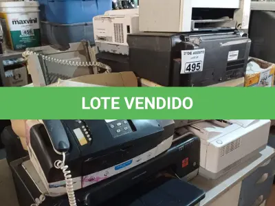 LOTE 495 - 10 IMPRESSORAS MARCAS E MODELOS DIVERSOS PARA RETIRADA DE PEÇAS. (NO ESTADO) ATENÇÃO! FAZER A VISITAÇÃO ANTES DE ARREMATAR, NÃO SABEMOS SE FUNCIONA. LEILÃO NÃO TEM GARANTIA E NEM DEVOLUÇÃO, SUJEITO A POSSÍVEIS AVARIAS VISÍVEIS/OCULTAS E/OU AUSÊNCIA DE COMPONENTES).