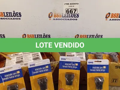 LOTE 667 - 01 LOTE COM VÁRIOS ADAPTADORES PARA TOMADA PADRÃO ANTIGO. (NO ESTADO) ATENÇÃO! FAZER A VISITAÇÃO ANTES DE ARREMATAR, NÃO SABEMOS SE FUNCIONA. LEILÃO NÃO TEM GARANTIA E NEM DEVOLUÇÃO, SUJEITO A POSSÍVEIS AVARIAS VISÍVEIS/OCULTAS E/OU AUSÊNCIA DE COMPONENTES.