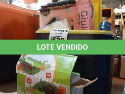 LOTE 520 - 01 LOTE COM UTENSÍLIOS DIVERSOS. (NO ESTADO) ATENÇÃO! FAZER A VISITAÇÃO ANTES DE ARREMATAR, NÃO SABEMOS SE FUNCIONA. LEILÃO NÃO TEM GARANTIA E NEM DEVOLUÇÃO, SUJEITO A POSSÍVEIS AVARIAS VISÍVEIS/OCULTAS E/OU AUSÊNCIA DE COMPONENTES.