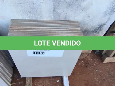 LOTE 007 - 26 PÇS DE PORCELANATO 60CM X 60CM DIVERSOS APROXIMADAMENTE 9,36M² (NO ESTADO)