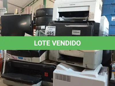 LOTE 495 - 10 IMPRESSORAS MARCAS E MODELOS DIVERSOS PARA RETIRADA DE PEÇAS. (NO ESTADO) ATENÇÃO! FAZER A VISITAÇÃO ANTES DE ARREMATAR, NÃO SABEMOS SE FUNCIONA. LEILÃO NÃO TEM GARANTIA E NEM DEVOLUÇÃO, SUJEITO A POSSÍVEIS AVARIAS VISÍVEIS/OCULTAS E/OU AUSÊNCIA DE COMPONENTES).
