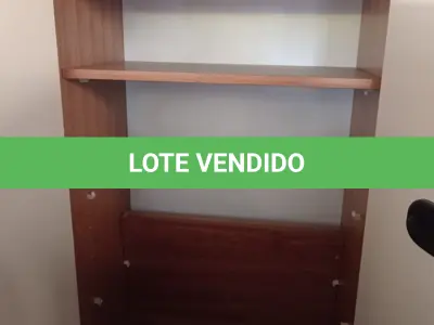 LOTE 586 - 01 ARMÁRIO EM MADEIRA COM 02 PORTAS E 04 PRATELEIRAS. (NO ESTADO) ATENÇÃO! FAZER A VISITAÇÃO ANTES DE ARREMATAR, NÃO SABEMOS SE FUNCIONA. LEILÃO NÃO TEM GARANTIA E NEM DEVOLUÇÃO, SUJEITO A POSSÍVEIS AVARIAS VISÍVEIS/OCULTAS E/OU AUSÊNCIA DE COMPONENTES.