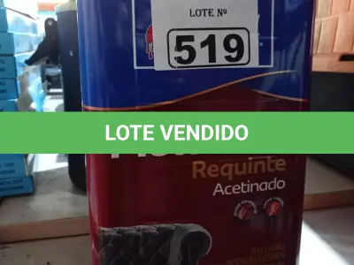 LOTE 519 - 01 LATA DE TINTA (BASE) SHERWIN WILLIAMS METALATEX SEM CHEIRO INTERIOR/EXTERIOR ACETINADO 16L.  ESTADO) ATENÇÃO! FAZER A VISITAÇÃO ANTES DE ARREMATAR, NÃO SABEMOS SE FUNCIONA. LEILÃO NÃO TEM GARANTIA E NEM DEVOLUÇÃO, SUJEITO A POSSÍVEIS AVARIAS VISÍVEIS/OCULTAS E/OU AUSÊNCIA DE COMPONENTES.