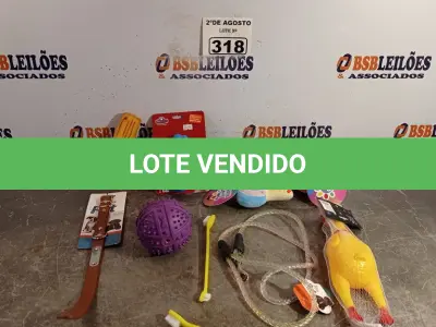 LOTE 318 - 01 LOTE COM VÁRIOS BRINQUEDOS PARA PET. (NOVO) (NO ESTADO) ATENÇÃO! FAZER A VISITAÇÃO ANTES DE ARREMATAR, NÃO SABEMOS SE FUNCIONA. LEILÃO NÃO TEM GARANTIA E NEM DEVOLUÇÃO, SUJEITO A POSSÍVEIS AVARIAS VISÍVEIS/OCULTAS E/OU AUSÊNCIA DE COMPONENTES.