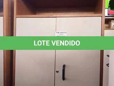 LOTE 590 - 01 ARMÁRIO EM MADEIRA COM 02 PORTAS E 04 PRATELEIRAS. (NO ESTADO) ATENÇÃO! FAZER A VISITAÇÃO ANTES DE ARREMATAR, NÃO SABEMOS SE FUNCIONA. LEILÃO NÃO TEM GARANTIA E NEM DEVOLUÇÃO, SUJEITO A POSSÍVEIS AVARIAS VISÍVEIS/OCULTAS E/OU AUSÊNCIA DE COMPONENTES.