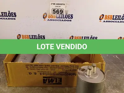 LOTE 569 - 04 CAPACITORES BOSCH 10UF/2,5/3,75KV. (NO ESTADO) ATENÇÃO! FAZER A VISITAÇÃO ANTES DE ARREMATAR, NÃO SABEMOS SE FUNCIONA. LEILÃO NÃO TEM GARANTIA E NEM DEVOLUÇÃO, SUJEITO A POSSÍVEIS AVARIAS VISÍVEIS/OCULTAS E/OU AUSÊNCIA DE COMPONENTES.