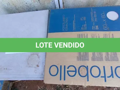 LOTE 002 - 18 CAIXAS DE PORCELANATO PORTOBELLO MINERAL NUDE 60CM X 60CM APROXIMADAMENTE 30,24M² (NO ESTADO)