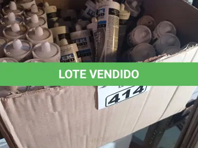 LOTE 414 - 01 LOTE COM GRANDE QUANTIDADE DE SILICONE ACÉTICO 280G. (NO ESTADO) ATENÇÃO! FAZER A VISITAÇÃO ANTES DE ARREMATAR, NÃO SABEMOS SE FUNCIONA. LEILÃO NÃO TEM GARANTIA E NEM DEVOLUÇÃO, SUJEITO A POSSÍVEIS AVARIAS VISÍVEIS/OCULTAS E/OU AUSÊNCIA DE COMPONENTES.