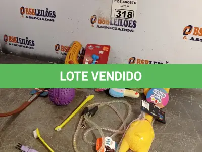 LOTE 318 - 01 LOTE COM VÁRIOS BRINQUEDOS PARA PET. (NOVO) (NO ESTADO) ATENÇÃO! FAZER A VISITAÇÃO ANTES DE ARREMATAR, NÃO SABEMOS SE FUNCIONA. LEILÃO NÃO TEM GARANTIA E NEM DEVOLUÇÃO, SUJEITO A POSSÍVEIS AVARIAS VISÍVEIS/OCULTAS E/OU AUSÊNCIA DE COMPONENTES.