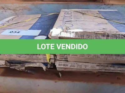 LOTE 034 - 10 CAIXAS DE PORCELANATO BIANCOPIGHES 60CM X 60 APROXIMADAMENTE 14,40M²(NO ESTADO)