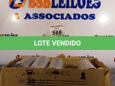 LOTE 568 -  10 CAPACITORES BOSCH 10UF/2,5/3,75KV. (NO ESTADO) ATENÇÃO! FAZER A VISITAÇÃO ANTES DE ARREMATAR, NÃO SABEMOS SE FUNCIONA. LEILÃO NÃO TEM GARANTIA E NEM DEVOLUÇÃO, SUJEITO A POSSÍVEIS AVARIAS VISÍVEIS/OCULTAS E/OU AUSÊNCIA DE COMPONENTES.