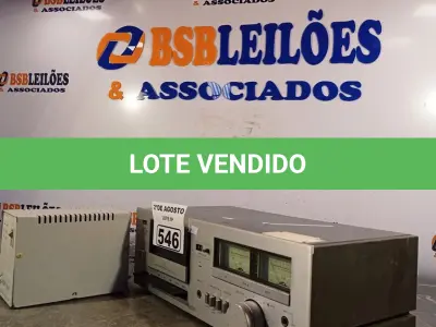 LOTE 546 - 01 STÉREO CASSETE DECK MODELO D-100 MARCA SANSUI. (NO ESTADO) ATENÇÃO! FAZER A VISITAÇÃO ANTES DE ARREMATAR, NÃO SABEMOS SE FUNCIONA. LEILÃO NÃO TEM GARANTIA E NEM DEVOLUÇÃO, SUJEITO A POSSÍVEIS AVARIAS VISÍVEIS/OCULTAS E/OU AUSÊNCIA DE COMPONENTES.