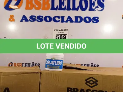 LOTE 589 - 02 CAIXAS COM COLA TUBO ST 175G COM 15 FRASCOS CADA. (NO ESTADO) ATENÇÃO! FAZER A VISITAÇÃO ANTES DE ARREMATAR, NÃO SABEMOS SE FUNCIONA. LEILÃO NÃO TEM GARANTIA E NEM DEVOLUÇÃO, SUJEITO A POSSÍVEIS AVARIAS VISÍVEIS/OCULTAS E/OU AUSÊNCIA DE COMPONENTES).