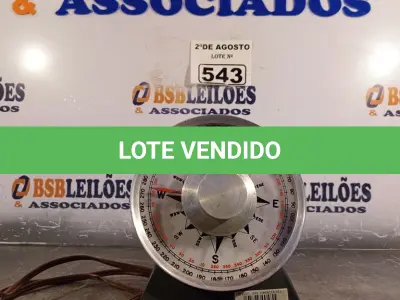 LOTE 543 - 01 BUSSOLA. (NO ESTADO) ATENÇÃO! FAZER A VISITAÇÃO ANTES DE ARREMATAR, NÃO SABEMOS SE FUNCIONA. LEILÃO NÃO TEM GARANTIA E NEM DEVOLUÇÃO, SUJEITO A POSSÍVEIS AVARIAS VISÍVEIS/OCULTAS E/OU AUSÊNCIA DE COMPONENTES.