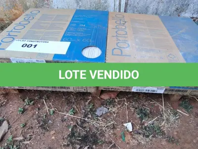 LOTE 001 - 08 CAIXAS DE  PORCELANATOS  PORTOBELLO MOS-BRERA WHITE 60CM X 60CM APROXIMADAMENTE 11,52M²(NO ESTADO)