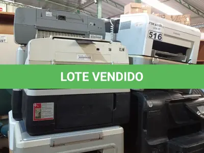 LOTE 516 - 10 IMPRESSORAS MARCAS E MODELOS DIVERSOS PARA RETIRADA DE PEÇAS. (NO ESTADO) ATENÇÃO! FAZER A VISITAÇÃO ANTES DE ARREMATAR, NÃO SABEMOS SE FUNCIONA. LEILÃO NÃO TEM GARANTIA E NEM DEVOLUÇÃO, SUJEITO A POSSÍVEIS AVARIAS VISÍVEIS/OCULTAS E/OU AUSÊNCIA DE COMPONENTES.