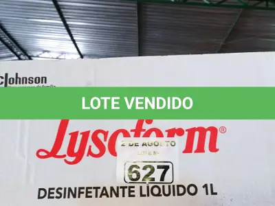 LOTE 627 - 12 LITROS DE LYSOFORM. (NO ESTADO) ATENÇÃO! FAZER A VISITAÇÃO ANTES DE ARREMATAR, NÃO SABEMOS SE FUNCIONA. LEILÃO NÃO TEM GARANTIA E NEM DEVOLUÇÃO, SUJEITO A POSSÍVEIS AVARIAS VISÍVEIS/OCULTAS E/OU AUSÊNCIA DE COMPONENTES.