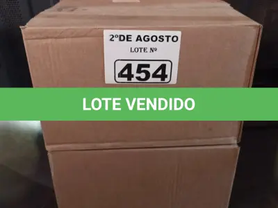 LOTE 454 - 02 CAIXAS COM FRASCOS DE ÁLCOOL EM GEL 440G COM 12 UNIDADES CADA. (NO ESTADO) ATENÇÃO! FAZER A VISITAÇÃO ANTES DE ARREMATAR, NÃO SABEMOS SE FUNCIONA. LEILÃO NÃO TEM GARANTIA E NEM DEVOLUÇÃO, SUJEITO A POSSÍVEIS AVARIAS VISÍVEIS/OCULTAS E/OU AUSÊNCIA DE COMPONENTES).