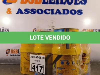 LOTE 417 - 06 LATAS DE ADESIVO ESTRUTURAL DE BASE EPÓXI MÉDIA FLUIDEZ COMPONENTES A+B. (NO ESTADO) ATENÇÃO! FAZER A VISITAÇÃO ANTES DE ARREMATAR, NÃO SABEMOS SE FUNCIONA. LEILÃO NÃO TEM GARANTIA E NEM DEVOLUÇÃO, SUJEITO A POSSÍVEIS AVARIAS VISÍVEIS/OCULTAS E/OU AUSÊNCIA DE COMPONENTES.