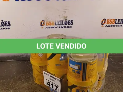 LOTE 417 - 06 LATAS DE ADESIVO ESTRUTURAL DE BASE EPÓXI MÉDIA FLUIDEZ COMPONENTES A+B. (NO ESTADO) ATENÇÃO! FAZER A VISITAÇÃO ANTES DE ARREMATAR, NÃO SABEMOS SE FUNCIONA. LEILÃO NÃO TEM GARANTIA E NEM DEVOLUÇÃO, SUJEITO A POSSÍVEIS AVARIAS VISÍVEIS/OCULTAS E/OU AUSÊNCIA DE COMPONENTES.