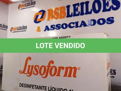 LOTE 473 - 12 LITROS DE LYSOFORM. (NO ESTADO) ATENÇÃO! FAZER A VISITAÇÃO ANTES DE ARREMATAR, NÃO SABEMOS SE FUNCIONA. LEILÃO NÃO TEM GARANTIA E NEM DEVOLUÇÃO, SUJEITO A POSSÍVEIS AVARIAS VISÍVEIS/OCULTAS E/OU AUSÊNCIA DE COMPONENTES).