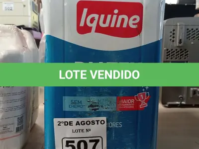 LOTE 507 - 01 LATA DE TINTA IQUINE DIATEX PINTA MAIS INTERIORES 18L NA COR RIO DAS OSTRAS. (NO ESTADO) ATENÇÃO! FAZER A VISITAÇÃO ANTES DE ARREMATAR, NÃO SABEMOS SE FUNCIONA. LEILÃO NÃO TEM GARANTIA E NEM DEVOLUÇÃO, SUJEITO A POSSÍVEIS AVARIAS VISÍVEIS/OCULTAS E/OU AUSÊNCIA DE COMPONENTES).