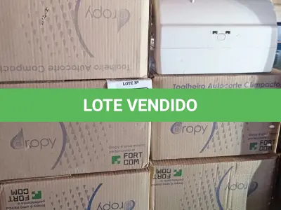 LOTE 420 - 06 TOALHEIROS AUTO CORTE COMPACTO. (NO ESTADO) ATENÇÃO! FAZER A VISITAÇÃO ANTES DE ARREMATAR, NÃO SABEMOS SE FUNCIONA. LEILÃO NÃO TEM GARANTIA E NEM DEVOLUÇÃO, SUJEITO A POSSÍVEIS AVARIAS VISÍVEIS/OCULTAS E/OU AUSÊNCIA DE COMPONENTES.