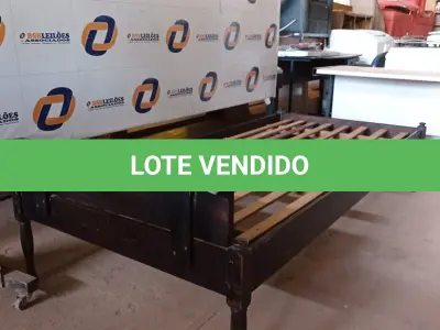 LOTE 674 - 01 CAMA DE SOLTEIRO EM IMBUIA DO POLO MADEIREIRO DO RIO GRANDE DO SUL.  (NO ESTADO) ATENÇÃO! FAZER A VISITAÇÃO ANTES DE ARREMATAR, NÃO SABEMOS SE FUNCIONA. LEILÃO NÃO TEM GARANTIA E NEM DEVOLUÇÃO, SUJEITO A POSSÍVEIS AVARIAS VISÍVEIS/OCULTAS E/OU AUSÊNCIA DE COMPONENTES.
