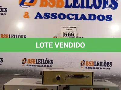 LOTE 566 - 03 EQUIPAMENTOS ELETRÔNICOS DIVERSOS. (NO ESTADO) ATENÇÃO! FAZER A VISITAÇÃO ANTES DE ARREMATAR, NÃO SABEMOS SE FUNCIONA. LEILÃO NÃO TEM GARANTIA E NEM DEVOLUÇÃO, SUJEITO A POSSÍVEIS AVARIAS VISÍVEIS/OCULTAS E/OU AUSÊNCIA DE COMPONENTES.