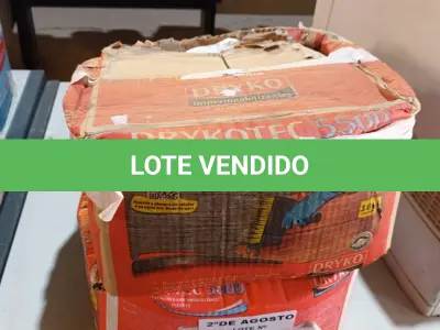 LOTE 487 - 02 CAIXAS DE DRYKOTEC 5500, REVESTIMENTO IMPERMEABILIZANTE FLEXÍVEL. (NO ESTADO) ATENÇÃO! FAZER A VISITAÇÃO ANTES DE ARREMATAR, NÃO SABEMOS SE FUNCIONA. LEILÃO NÃO TEM GARANTIA E NEM DEVOLUÇÃO, SUJEITO A POSSÍVEIS AVARIAS VISÍVEIS/OCULTAS E/OU AUSÊNCIA DE COMPONENTES).