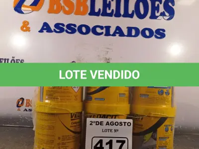 LOTE 417 - 06 LATAS DE ADESIVO ESTRUTURAL DE BASE EPÓXI MÉDIA FLUIDEZ COMPONENTES A+B. (NO ESTADO) ATENÇÃO! FAZER A VISITAÇÃO ANTES DE ARREMATAR, NÃO SABEMOS SE FUNCIONA. LEILÃO NÃO TEM GARANTIA E NEM DEVOLUÇÃO, SUJEITO A POSSÍVEIS AVARIAS VISÍVEIS/OCULTAS E/OU AUSÊNCIA DE COMPONENTES.