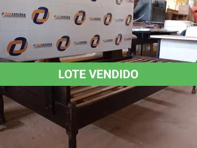 LOTE 673 - 01 CAMA DE SOLTEIRO EM IMBUIA DO POLO MADEIREIRO DO RIO GRANDE DO SUL.  (NO ESTADO) ATENÇÃO! FAZER A VISITAÇÃO ANTES DE ARREMATAR, NÃO SABEMOS SE FUNCIONA. LEILÃO NÃO TEM GARANTIA E NEM DEVOLUÇÃO, SUJEITO A POSSÍVEIS AVARIAS VISÍVEIS/OCULTAS E/OU AUSÊNCIA DE COMPONENTES.