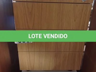 LOTE 630 - 02 GAVETEIROS EM MADEIRA COM 03 GAVETAS. (NO ESTADO) ATENÇÃO! FAZER A VISITAÇÃO ANTES DE ARREMATAR, NÃO SABEMOS SE FUNCIONA. LEILÃO NÃO TEM GARANTIA E NEM DEVOLUÇÃO, SUJEITO A POSSÍVEIS AVARIAS VISÍVEIS/OCULTAS E/OU AUSÊNCIA DE COMPONENTES.