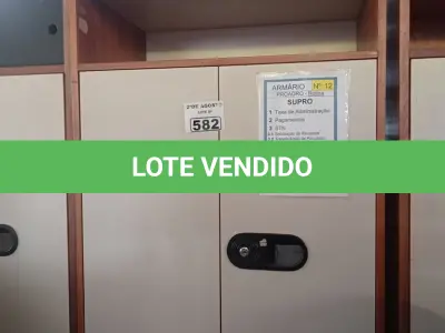 LOTE 582 -  01 ARMÁRIO EM MADEIRA PARA PASTA SUSPENSA. (NO ESTADO) ATENÇÃO! FAZER A VISITAÇÃO ANTES DE ARREMATAR, NÃO SABEMOS SE FUNCIONA. LEILÃO NÃO TEM GARANTIA E NEM DEVOLUÇÃO, SUJEITO A POSSÍVEIS AVARIAS VISÍVEIS/OCULTAS E/OU AUSÊNCIA DE COMPONENTES.