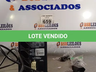 LOTE 659 - 01 NOBREAK MARCA MICROSOL 700VA. (NO ESTADO) ATENÇÃO! FAZER A VISITAÇÃO ANTES DE ARREMATAR, NÃO SABEMOS SE FUNCIONA. LEILÃO NÃO TEM GARANTIA E NEM DEVOLUÇÃO, SUJEITO A POSSÍVEIS AVARIAS VISÍVEIS/OCULTAS E/OU AUSÊNCIA DE COMPONENTES.