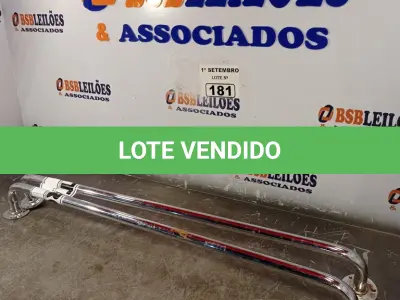 LOTE 181 - 02 BARRAS DE APOIO PARA BANHEIRO. (NO ESTADO) ATENÇÃO! FAZER A VISITAÇÃO ANTES DE ARREMATAR, NÃO SABEMOS SE FUNCIONA. LEILÃO NÃO TEM GARANTIA E NEM DEVOLUÇÃO, SUJEITO A POSSÍVEIS AVARIAS VISÍVEIS/OCULTAS E/OU AUSÊNCIA DE COMPONENTES.