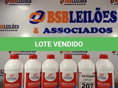 LOTE 207 - 06 TUBOS DE ADESIVO PLÁSTICO PARA TUBOS E CONEXÕES DE PVC RÍGIDO LINHA ÁGUA FRIA 850G. (NO ESTADO) ATENÇÃO! FAZER A VISITAÇÃO ANTES DE ARREMATAR, NÃO SABEMOS SE FUNCIONA. LEILÃO NÃO TEM GARANTIA E NEM DEVOLUÇÃO, SUJEITO A POSSÍVEIS AVARIAS VISÍVEIS/OCULTAS E/OU AUSÊNCIA DE COMPONENTES.