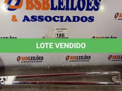 LOTE 186 - 02 BARRAS DE APOIO PARA BANHEIRO. (NO ESTADO) ATENÇÃO! FAZER A VISITAÇÃO ANTES DE ARREMATAR, NÃO SABEMOS SE FUNCIONA. LEILÃO NÃO TEM GARANTIA E NEM DEVOLUÇÃO, SUJEITO A POSSÍVEIS AVARIAS VISÍVEIS/OCULTAS E/OU AUSÊNCIA DE COMPONENTES.