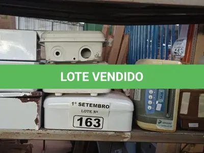 LOTE 163 - 01 RELÓGIO DE PONTO, 01 ESTAÇÃO DE SOLDA INCOMPLETA, 01 REGULADOR DE VOLTAGEM E 06 QUADROS PARA CENTRAL DE ALARME INCOMPLETOS. (NO ESTADO) ATENÇÃO! FAZER A VISITAÇÃO ANTES DE ARREMATAR, NÃO SABEMOS SE FUNCIONA. LEILÃO NÃO TEM GARANTIA E NEM DEVOLUÇÃO, SUJEITO A POSSÍVEIS AVARIAS VISÍVEIS/OCULTAS E/OU AUSÊNCIA DE COMPONENTES.