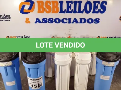 LOTE 158 - 01 LOTE COM VÁRIOS FILTROS PARA CAIXA D’AGUA TIPO CAVALETE. (NO ESTADO) ATENÇÃO! FAZER A VISITAÇÃO ANTES DE ARREMATAR, NÃO SABEMOS SE FUNCIONA. LEILÃO NÃO TEM GARANTIA E NEM DEVOLUÇÃO, SUJEITO A POSSÍVEIS AVARIAS VISÍVEIS/OCULTAS E/OU AUSÊNCIA DE COMPONENTES.