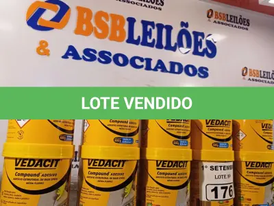LOTE 176 - 05 LATAS DE ADESIVO ESTRUTURAL DE BASE EPÓXI MEDIA FLUIDEZ COMPONENTES A+B. (NO ESTADO) ATENÇÃO! FAZER A VISITAÇÃO ANTES DE ARREMATAR, NÃO SABEMOS SE FUNCIONA. LEILÃO NÃO TEM GARANTIA E NEM DEVOLUÇÃO, SUJEITO A POSSÍVEIS AVARIAS VISÍVEIS/OCULTAS E/OU AUSÊNCIA DE COMPONENTES.