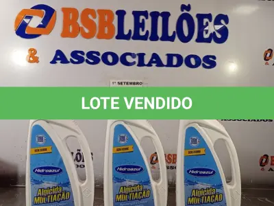 LOTE 003 - 03 LITROS DE HIDRO AZUL SEM COBRE. (NO ESTADO) ATENÇÃO! FAZER A VISITAÇÃO ANTES DE ARREMATAR, NÃO SABEMOS SE FUNCIONA. LEILÃO NÃO TEM GARANTIA E NEM DEVOLUÇÃO, SUJEITO A POSSÍVEIS AVARIAS VISÍVEIS/OCULTAS E/OU AUSÊNCIA DE COMPONENTES.