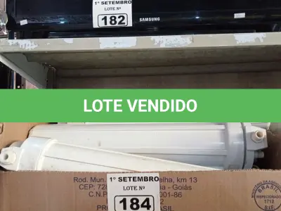 LOTE 184 - 05 FILTROS DE ÁGUA TIPO CAVALETE. (NO ESTADO) ATENÇÃO! FAZER A VISITAÇÃO ANTES DE ARREMATAR, NÃO SABEMOS SE FUNCIONA. LEILÃO NÃO TEM GARANTIA E NEM DEVOLUÇÃO, SUJEITO A POSSÍVEIS AVARIAS VISÍVEIS/OCULTAS E/OU AUSÊNCIA DE COMPONENTES.
