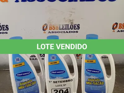 LOTE 204 - 03 LITROS DE HIDRO AZUL SEM COBRE, ALGICIDA MULTI AÇÃO. (NO ESTADO) ATENÇÃO! FAZER A VISITAÇÃO ANTES DE ARREMATAR, NÃO SABEMOS SE FUNCIONA. LEILÃO NÃO TEM GARANTIA E NEM DEVOLUÇÃO, SUJEITO A POSSÍVEIS AVARIAS VISÍVEIS/OCULTAS E/OU AUSÊNCIA DE COMPONENTES.