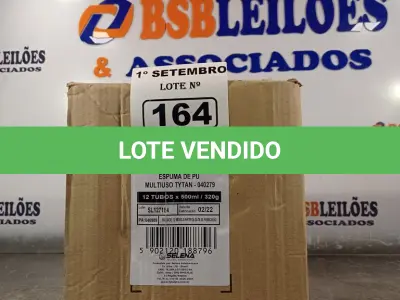 LOTE 164 - 12 TUBOS DE ESPUMA PU MULTIUSO TYTAN. (NO ESTADO) ATENÇÃO! FAZER A VISITAÇÃO ANTES DE ARREMATAR, NÃO SABEMOS SE FUNCIONA. LEILÃO NÃO TEM GARANTIA E NEM DEVOLUÇÃO, SUJEITO A POSSÍVEIS AVARIAS VISÍVEIS/OCULTAS E/OU AUSÊNCIA DE COMPONENTES.