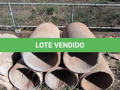 LOTE 108 - 05 MANILHA EM CONCRETO 1METO X70CM (NO ESTADO)