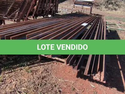 LOTE 102 - 20 BARRAS EM FERRO T APX 5 METROS (NO ESTADO)